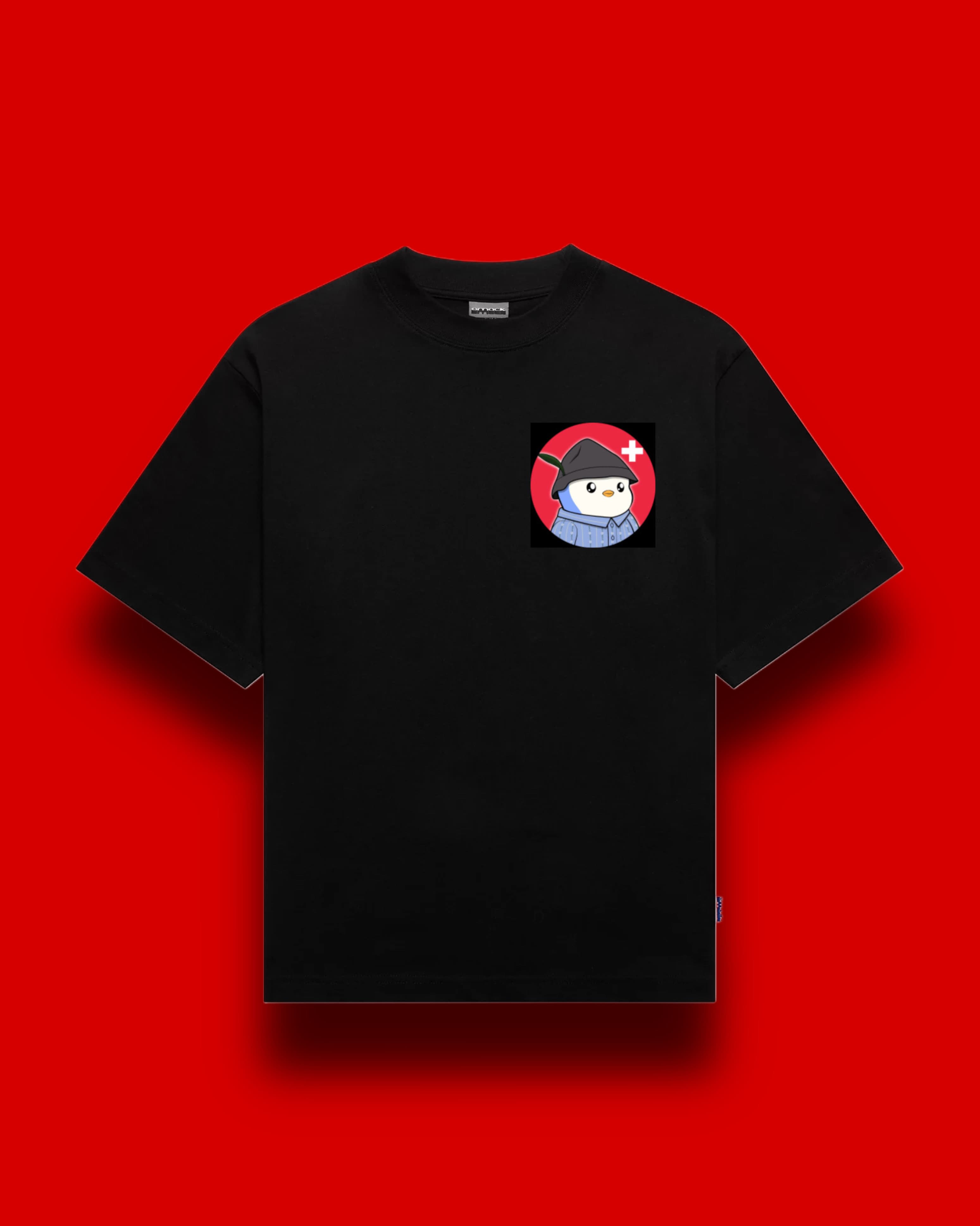 T-Shirt - PudgySwiss Black (Chest)